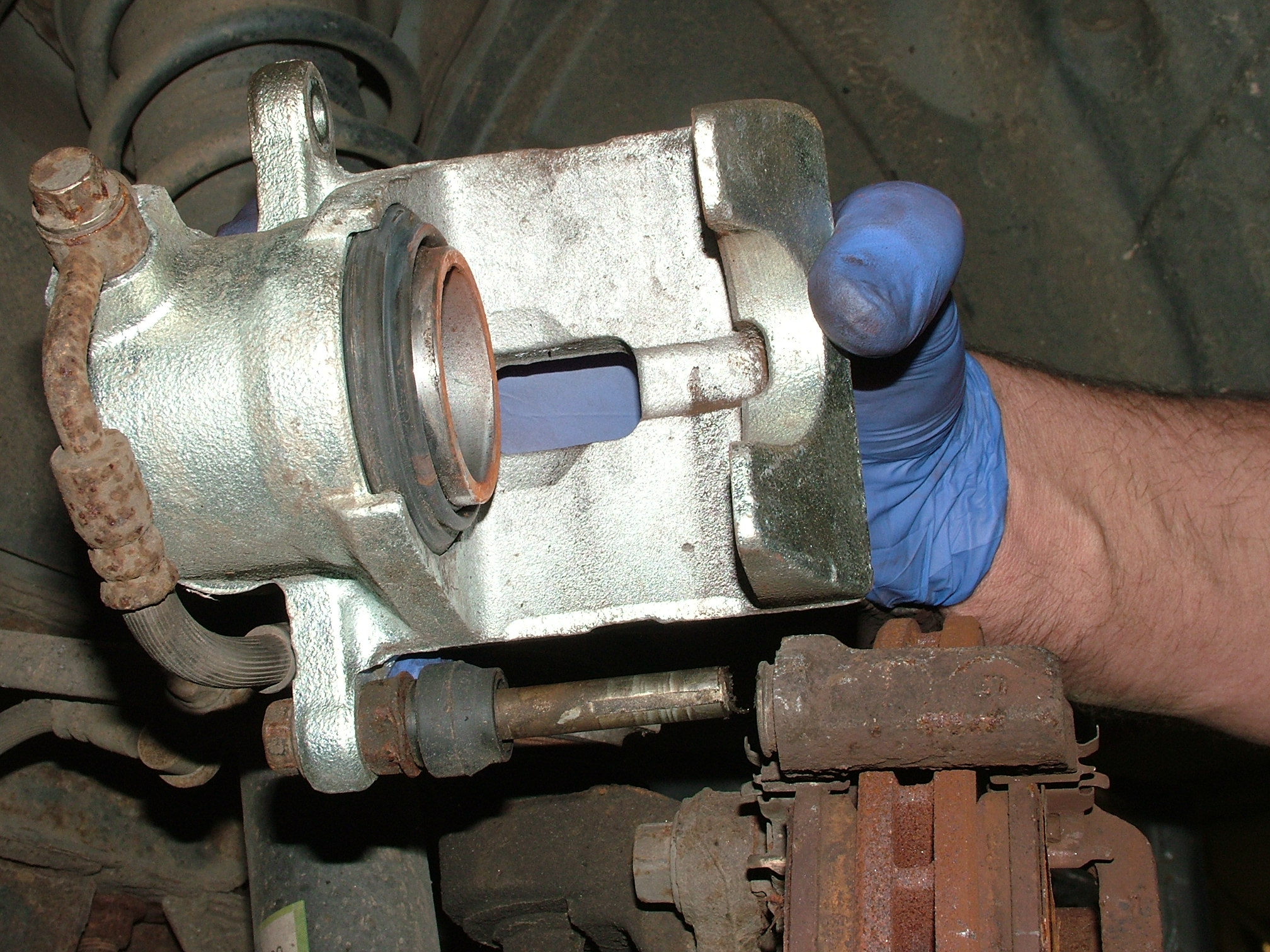 Replacing brake deals caliper